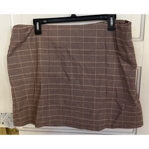 Plaid Mini Skirt No Boundaries XXL